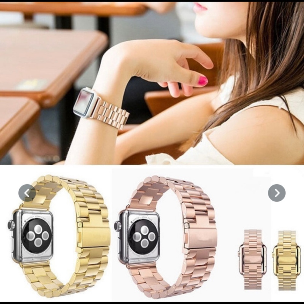 NWT 3 colors Stainless Steel Apple Watch Band